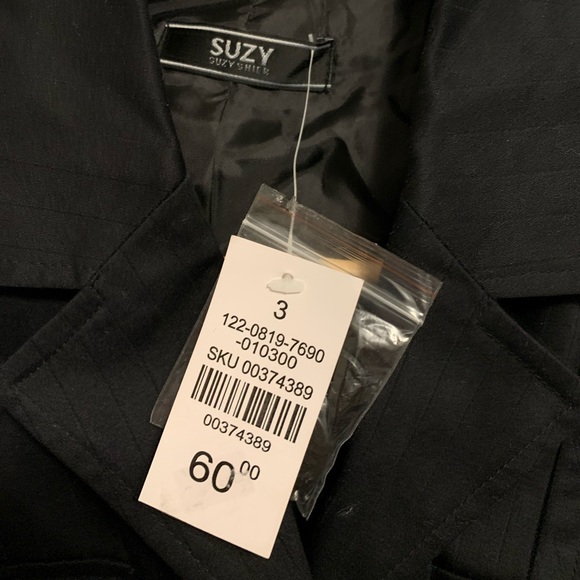 Suzy Shier Blazer Jacket with Belt - Size 3 - Picture 5 of 5